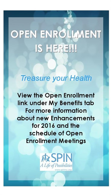 Open Enrollment flyer